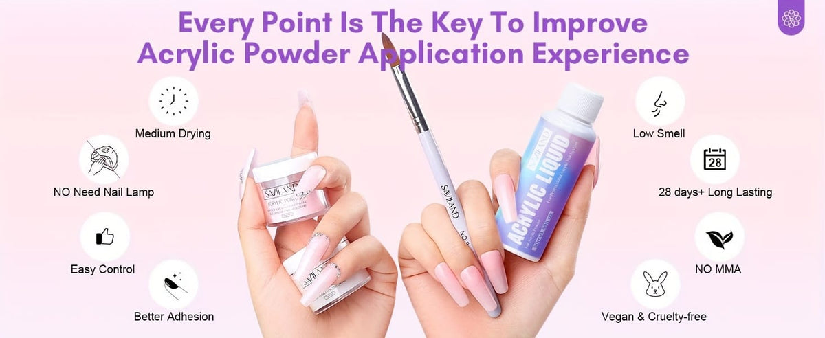 KissICON Polychrome 💋 Complete Acrylic Nail Kit For Starter -