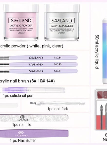 KissICON Polychrome 💋 Complete Acrylic Nail Kit For Starter -