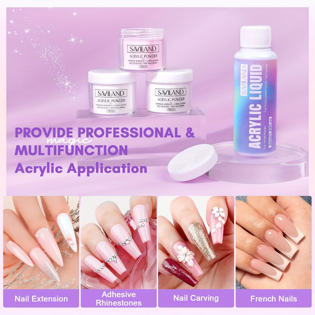 KissICON Polychrome 💋 Complete Acrylic Nail Kit For Starter -