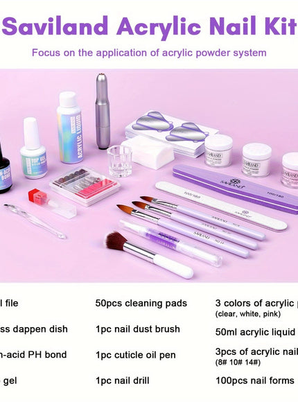 KissICON Polychrome 💋 Complete Acrylic Nail Kit For Starter -