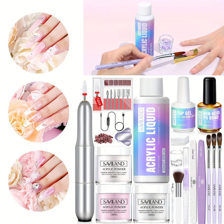 💋 Complete Acrylic Nail Kit For Starter -
