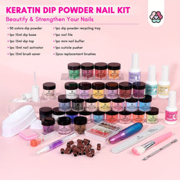 KissICON Polychrome KissIcon 30 Colors Keratin Dip Powder Kit -