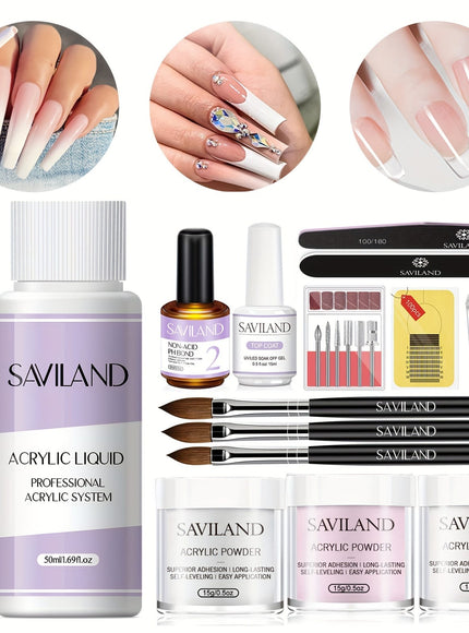 KissICON Polychrome KissIcon Saviland Acrylic Nail Kit - Beginner Ready