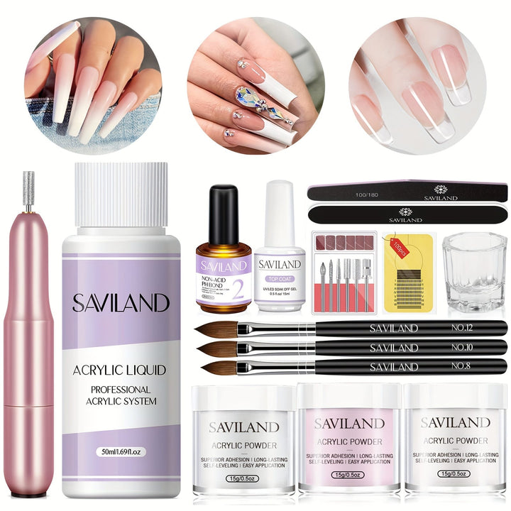 KissIcon Saviland Acrylic Nail Kit - Beginner Ready