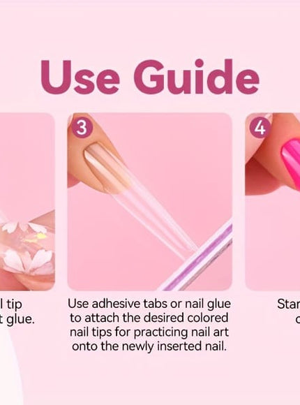 KissICON Polychrome KissIcon Saviland Practice Hand Acrylic Nails - Silicone