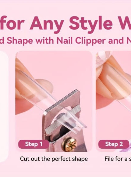 KissICON Polychrome KissIcon Saviland Practice Hand Acrylic Nails - Silicone
