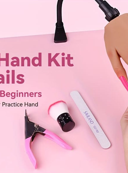 KissICON Polychrome KissIcon Saviland Practice Hand Acrylic Nails - Silicone