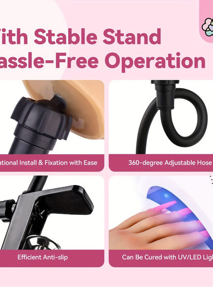 KissICON Polychrome KissIcon Saviland Practice Hand Acrylic Nails - Silicone