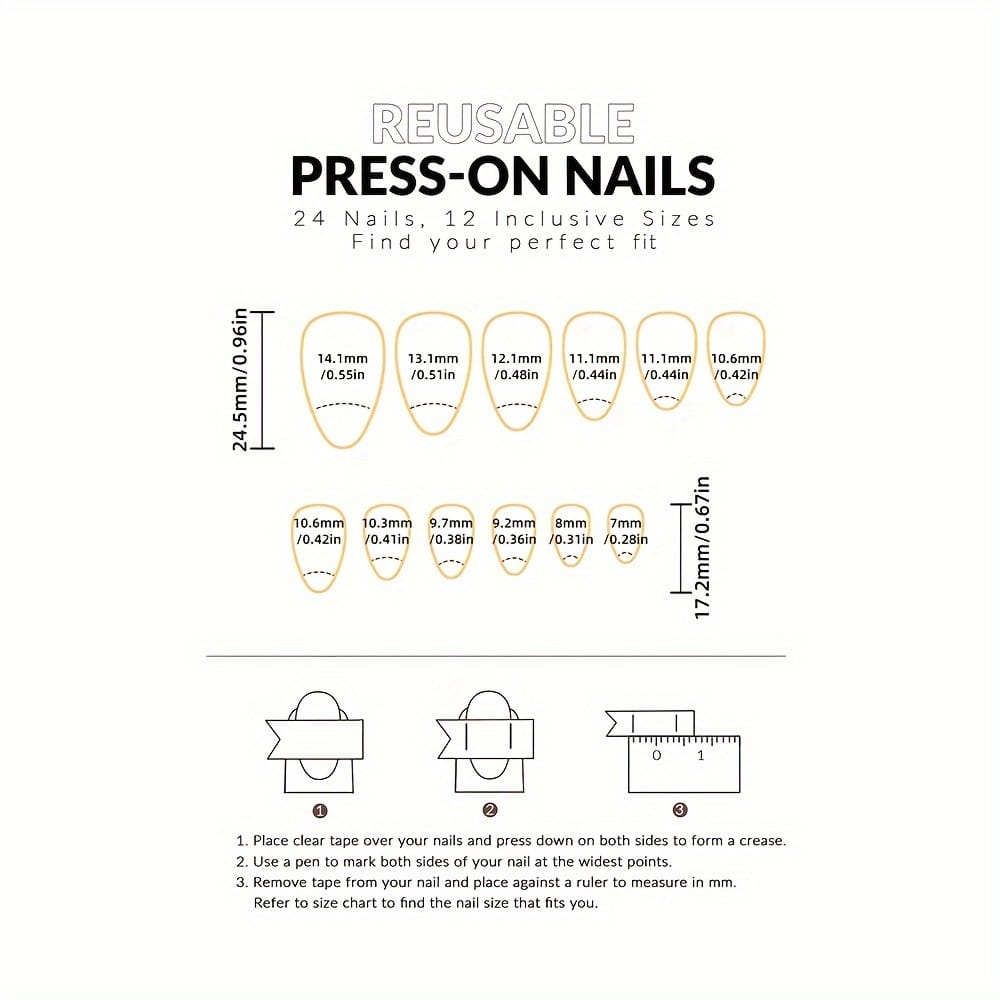 KissICON Polychrome KissIcon Summer Almond Nails Purple Press On-Durable Finish