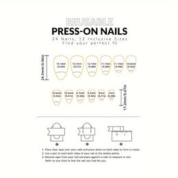 KissICON Polychrome KissIcon Summer Almond Nails Purple Press On-Durable Finish