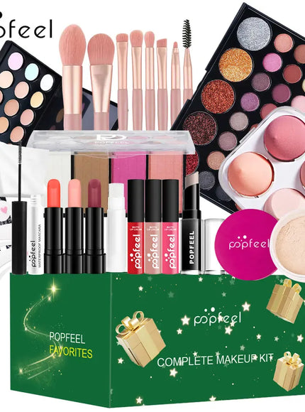 KissICON POP003F [KissIcon] POPFEEL 19 Pcs Makeup Gift Set -