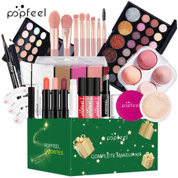 KissICON POP003F [KissIcon] POPFEEL 19 Pcs Makeup Gift Set -