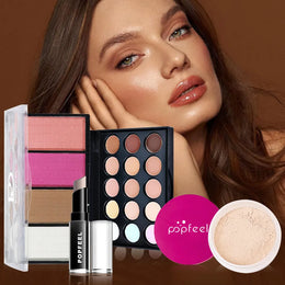KissICON POP003F [KissIcon] POPFEEL 19 Pcs Makeup Gift Set -