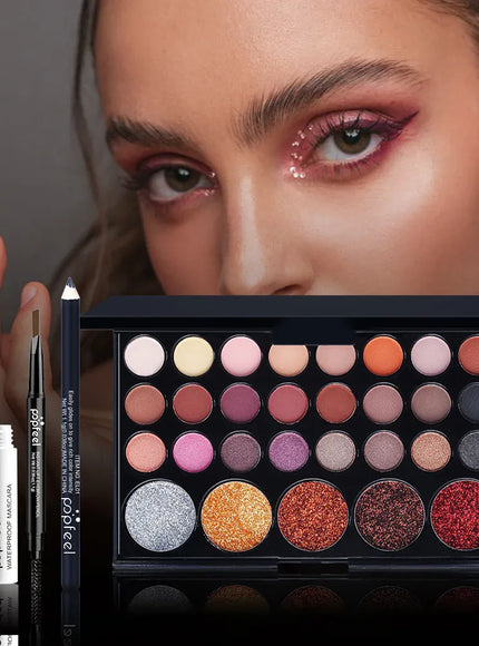 KissICON POP003F [KissIcon] POPFEEL 19 Pcs Makeup Gift Set -