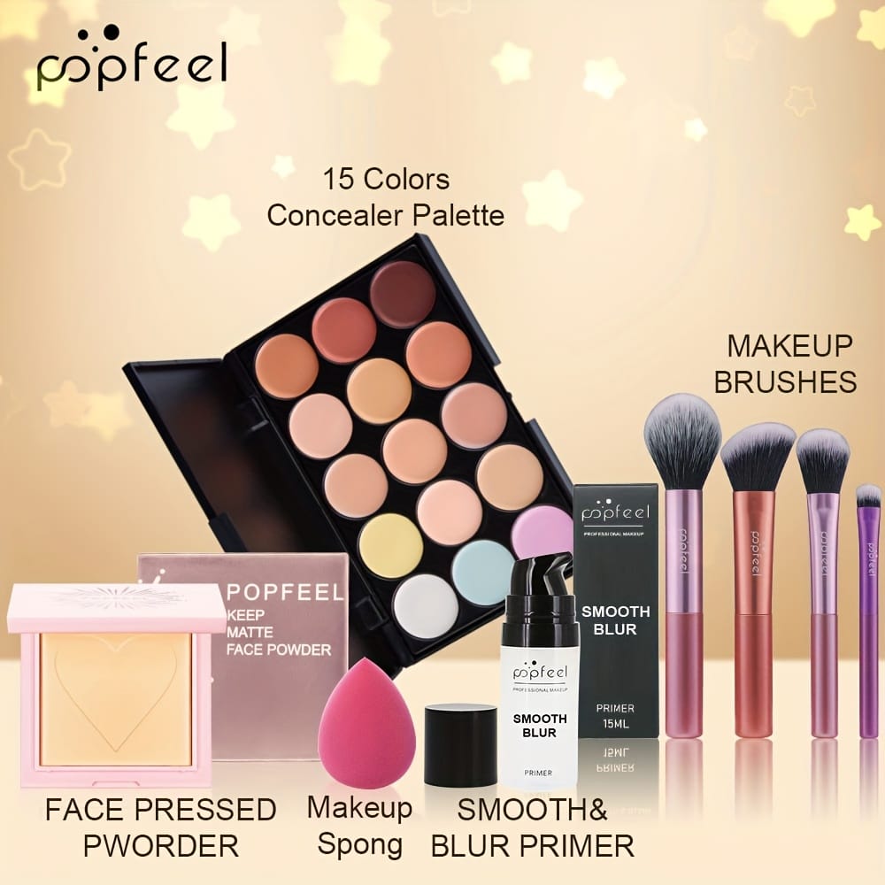KissICON Popfeel 11pc Makeup Brush Set – Perfect Gift