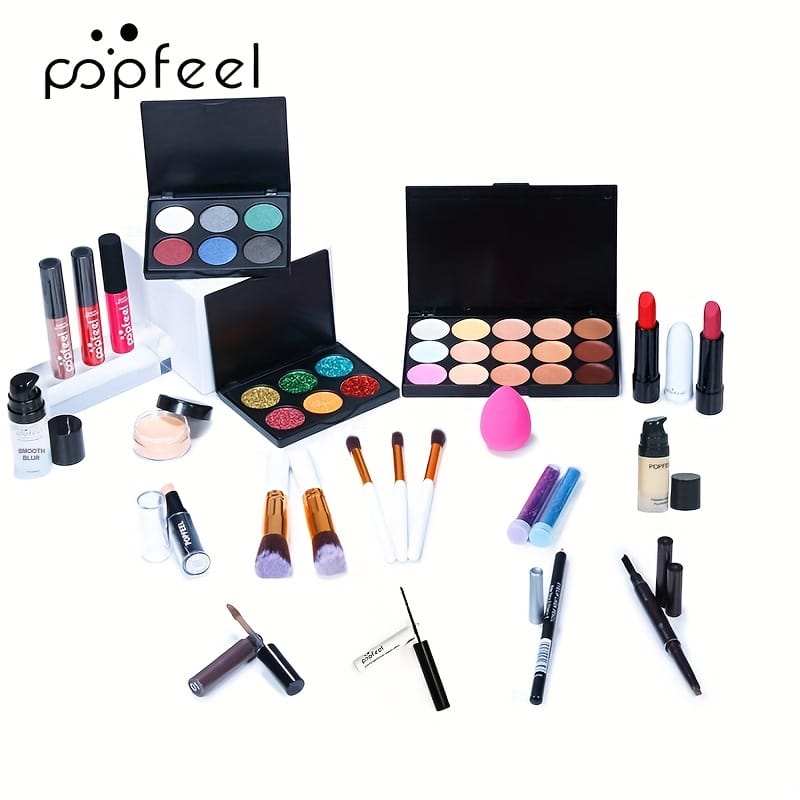 KissICON Popfeel 24pc Makeup Set – Perfect Beginner Holiday