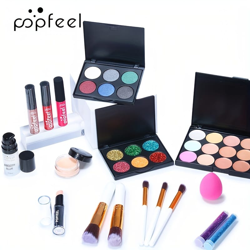 KissICON Popfeel 24pc Makeup Set – Perfect Beginner Holiday