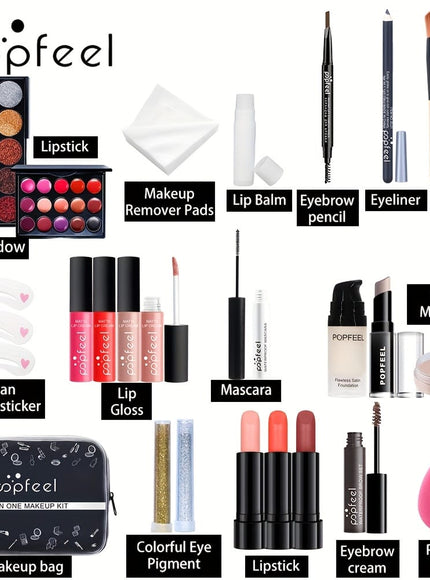 KissICON Popfeel 24pc Makeup Set – Perfect Beginner Holiday