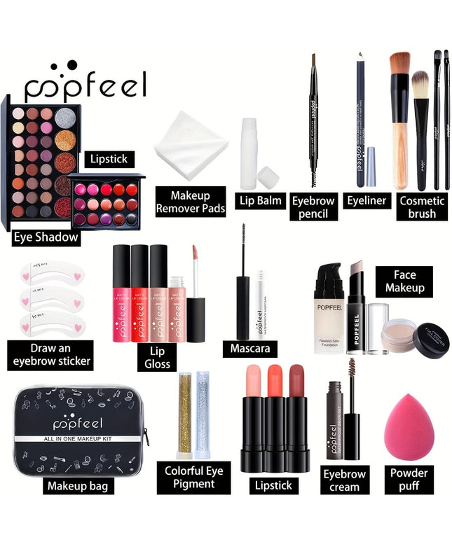 KissICON Popfeel 24pc Makeup Set – Perfect Beginner Holiday
