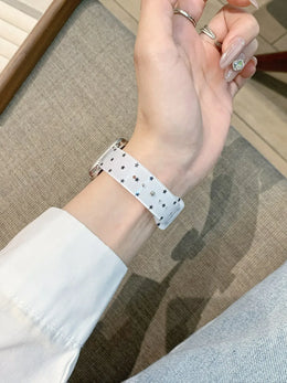 KissICON Popular glossy silicone strap For Apple Watch band women Strap Series 11/10/9/8/7/6/5/4 40mm 41mm 42mm 44mm 45mm 46mm