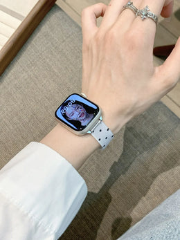 KissICON Popular glossy silicone strap For Apple Watch band women Strap Series 11/10/9/8/7/6/5/4 40mm 41mm 42mm 44mm 45mm 46mm