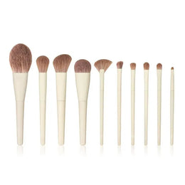 KissICON Premium 10 Piece Makeup Brush Set Nylon Bristles