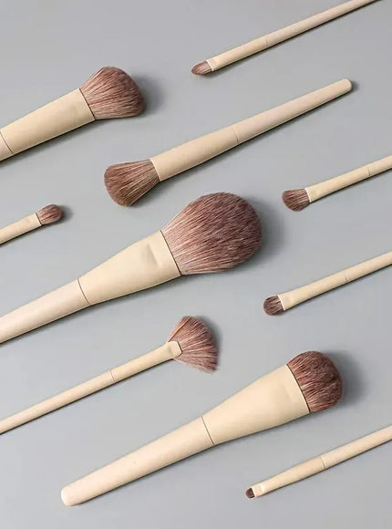 KissICON Premium 10 Piece Makeup Brush Set Nylon Bristles