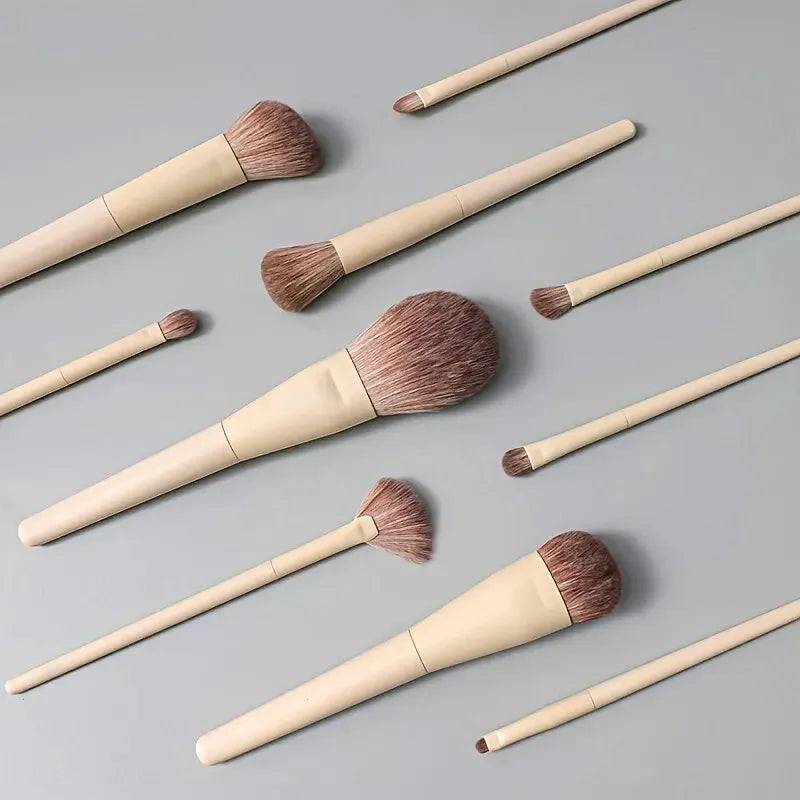 KissICON Premium 10 Piece Makeup Brush Set Nylon Bristles