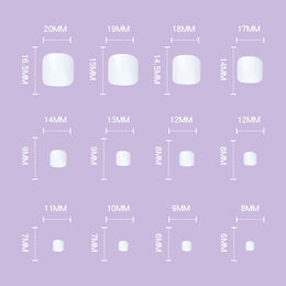KissICON Press On Nails Simple Summer Rainbow French Wearing