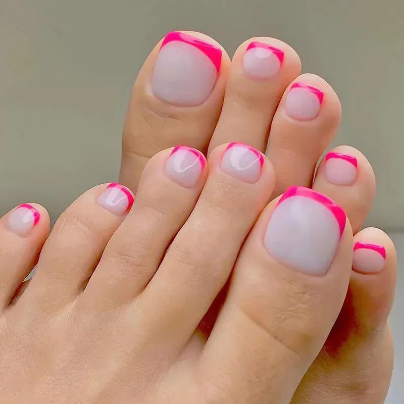 KissICON Press On Toenails 24pc Glue Included Full Cover