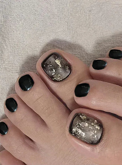 KissICON Press On Toenails 24pc Glue Included Full Cover