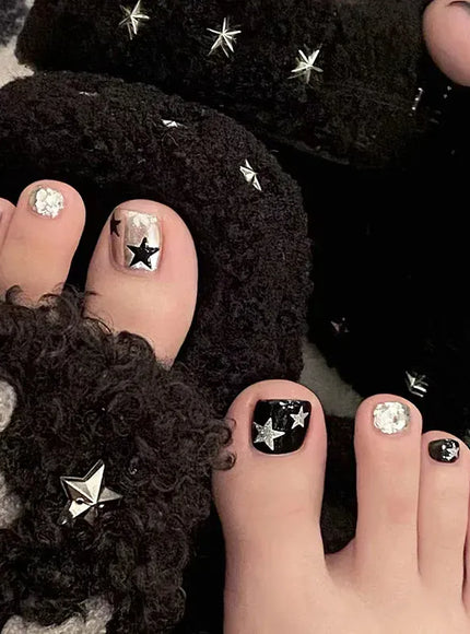 KissICON Press On Toenails 24pc Glue Included Full Cover