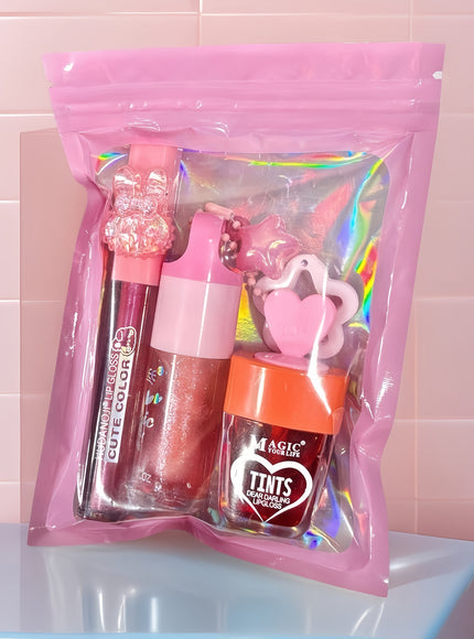 Hydrating ColorChanging Lip Gloss  Honey Gift Set