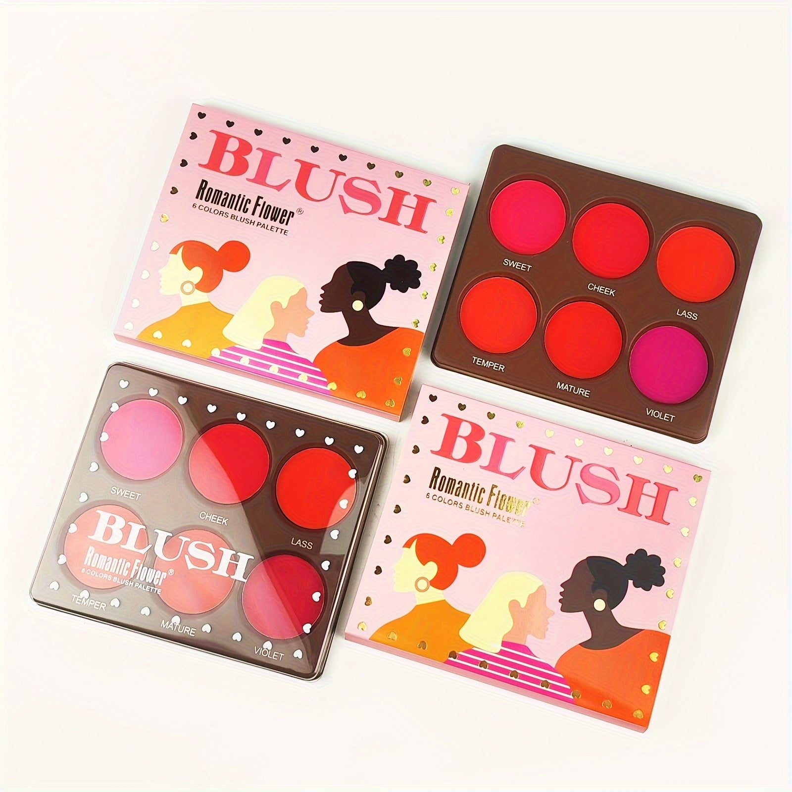 Berry Matte Blush Palette LongLasting All Skin Tones