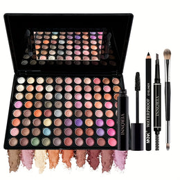 5Piece Eyeshadow Kit Mascara Liner Pencil Brush