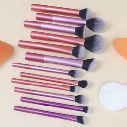 15Piece Colorful Makeup Brush Set for Beginners