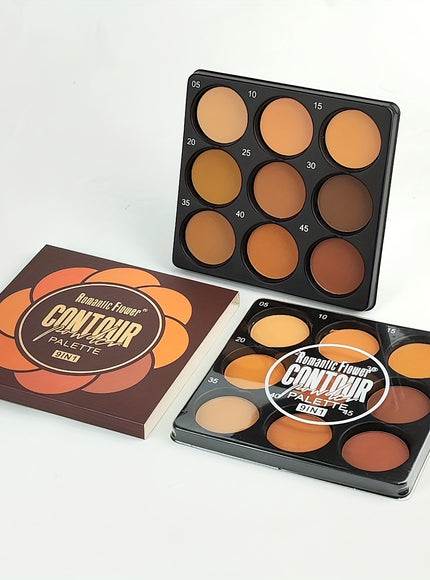 9 Shades Matte Waterproof Dark Contour Palette