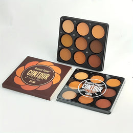 9 Shades Matte Waterproof Dark Contour Palette