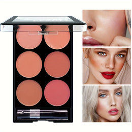 Deep Skin Valentine Blush Palette Waterproof Buildable Brush Included