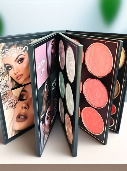 48 Color Glittery 4Layer Folding Eyeshadow  Blush Palette