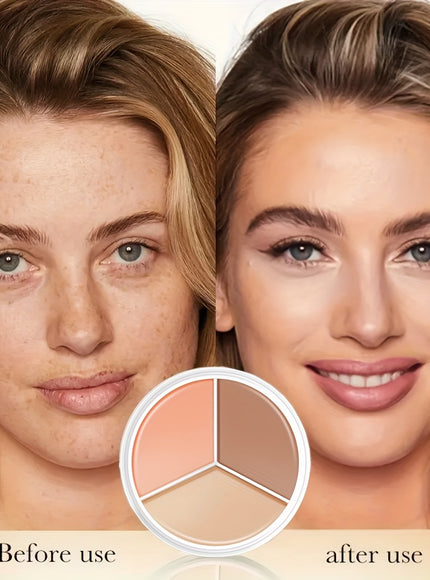 HEYXI 3Color Concealer Full Coverage Color Correcting All Skin Tones