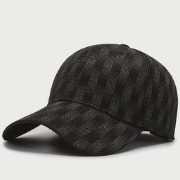 Plaid Baseball Cap Low Profile Curved Brim Dad Hat
