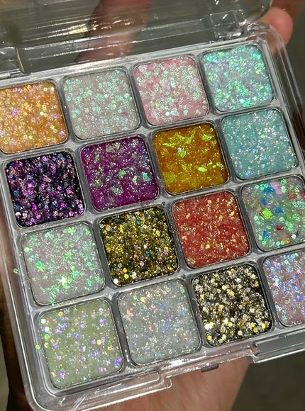 KAPEINE 16Color Glitter Palette Shine On