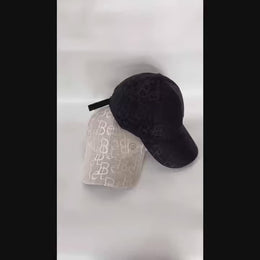 Chic Monogram Fedora Baseball Cap Lightweight Adjustable Stylish