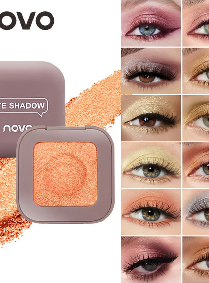 12Color Glitter Shimmer Eyeshadow Palette Vibrant LongLasting Waterproof
