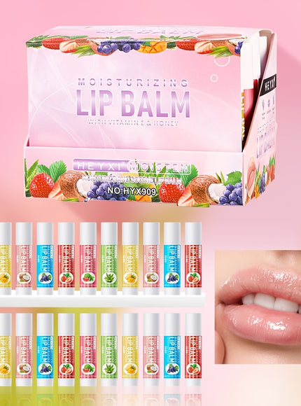Hydrating Tinted Fruit Lip Balm Set 24 Berry Shades