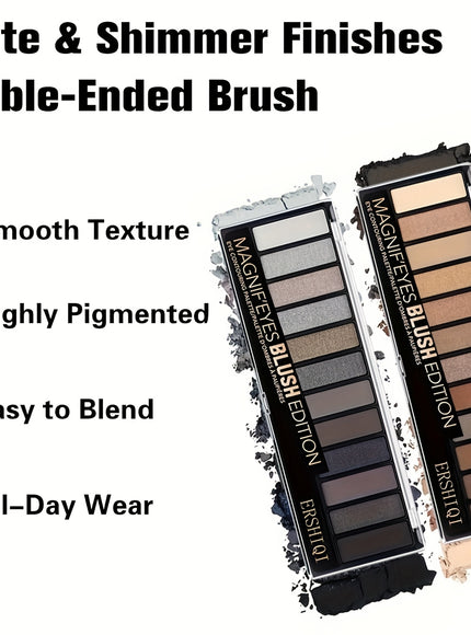 12Shade Versatile Palette Nude Smoky Fiery Looks
