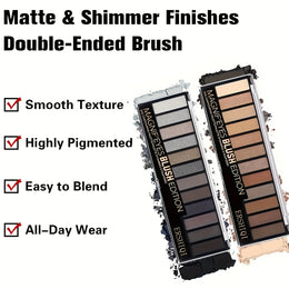 12Shade Versatile Palette Nude Smoky Fiery Looks