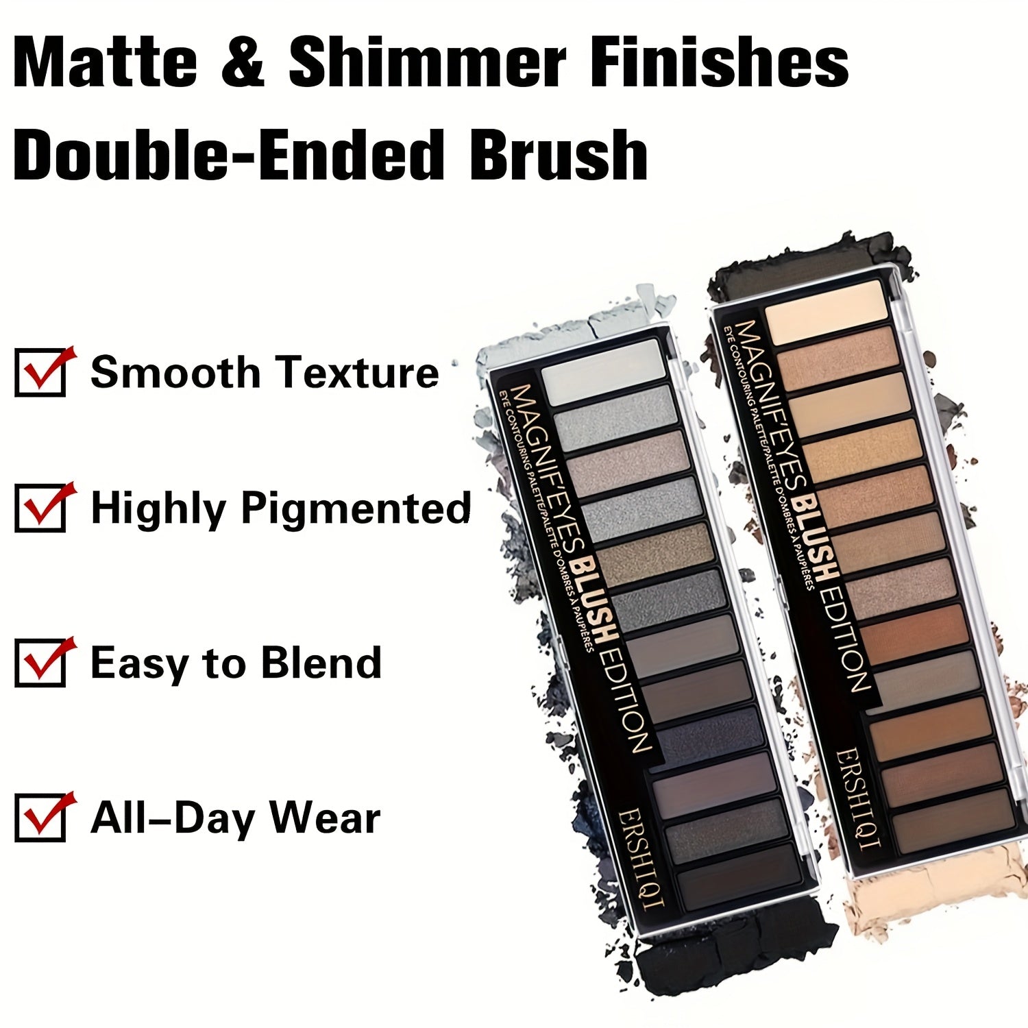 12Shade Versatile Palette Nude Smoky Fiery Looks