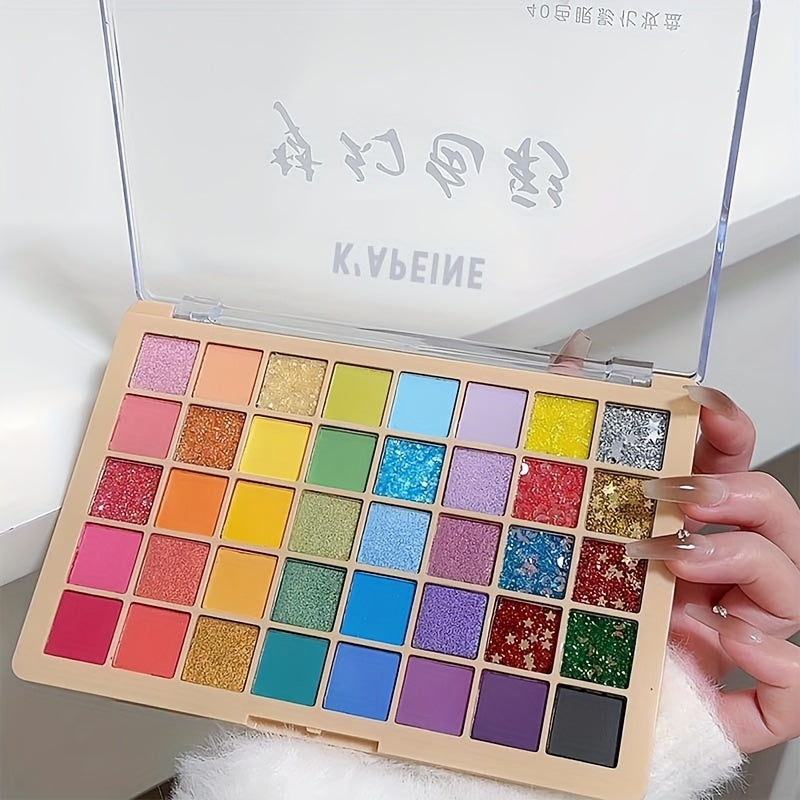 KAPEINE 40Color Rainbow Eyeshadow Matte  Glitter